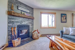 TV connectée, livres, vidéothèque, chaîne hi-fi