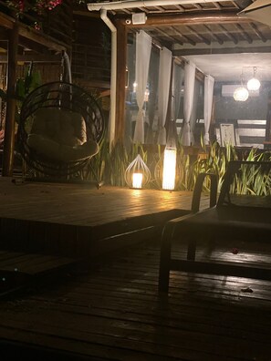 Living area - Pousada Bambu Dourado (Maraú)