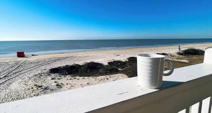 Private Beachfront House on Bolivar Peninsula – Clean, Quiet & Steps to Sand