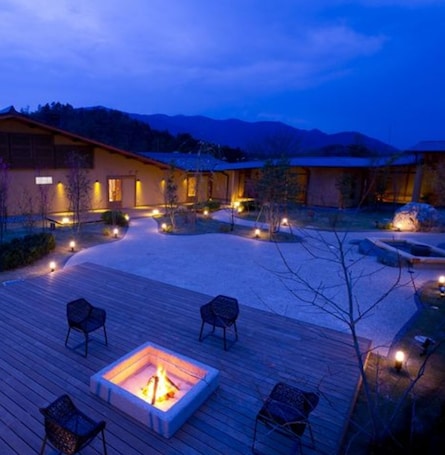 Terrace/patio. Suite room with openair hot spring Mt Hotou nonsmoking / Kameoka Kyōto