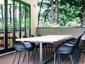Outdoor dining - Stay without meals Villa B Building Enjoy the ma / Ibigun Gifu (Ibigun)