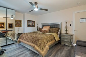 5 habitaciones, escritorio, tabla de planchar con plancha y wifi 