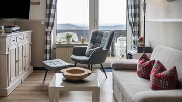 Tv, dvd-spelare och en stereo