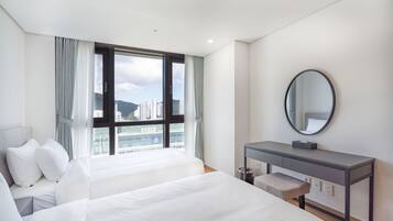 Deluxe-Zweibettzimmer, Mehrere Betten | Ausblick vom Zimmer