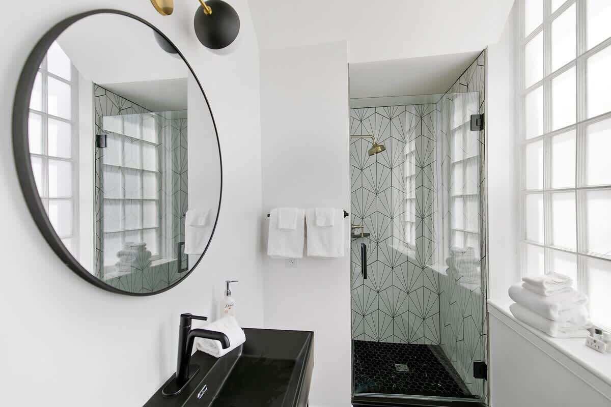 Shower, hair dryer