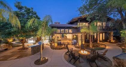 Resort-Style 5 BR Retreat in Lake Hodges W Pool, Jacuzzi, Grill, Volleyball Court