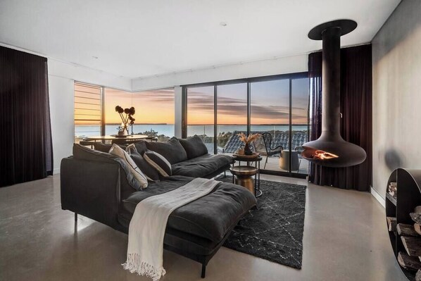 TV, fireplace, offices