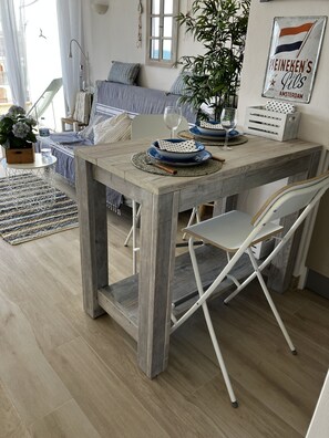 Dining - BEACH LOFT with fantastic view over the Mediterranean and Palamos. (Sant Antoni de Calonge)