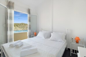 1 bedroom, iron/ironing board, free WiFi, bed sheets - Villa "Amaryllis" with Sea View, 2 Private Terraces & Wi-Fi (Meganisi)