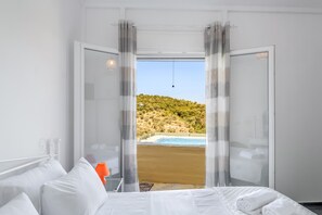 1 bedroom, iron/ironing board, free WiFi, bed sheets - Villa "Μyrtali" with Sea View, 2 Private Terraces & Wi-Fi (Meganisi)