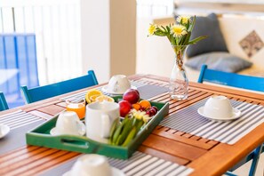 Dining - Apollo's Terraces-Beach apartments less than 20 m from the sea! Grecale (Marinella)