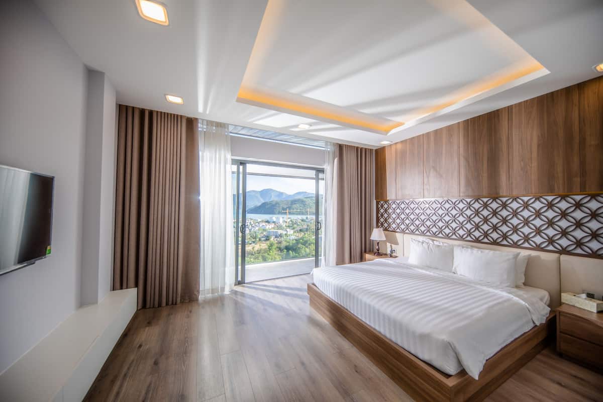 วิลล่าสำหรับครอบครัว, 5 ห้องนอน, วิวชายหาด | ผ้าปูที่นอนฝ้ายอียิปต์, เครื่องนอนระดับพรีเมียม, ผ้านวมขนเป็ด