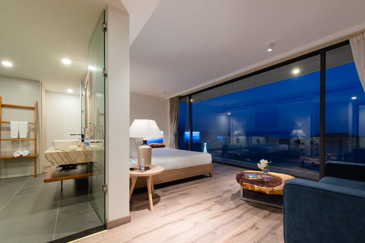 พรีเมียมวิลล่า, 4 ห้องนอน, วิวชายหาด | ผ้าปูที่นอนฝ้ายอียิปต์, เครื่องนอนระดับพรีเมียม, ผ้านวมขนเป็ด
