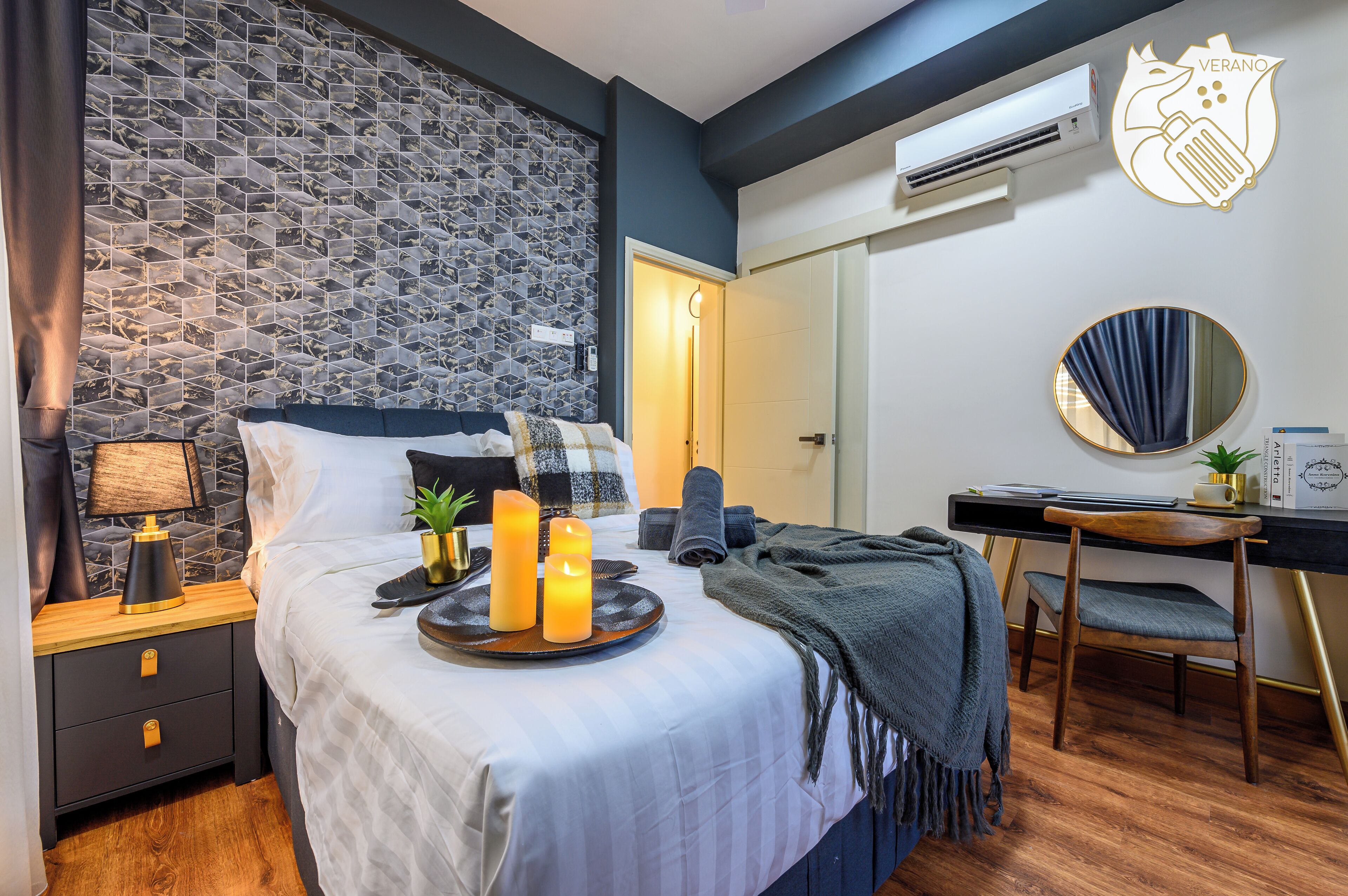 2 bedrooms, blackout drapes, iron/ironing board, free WiFi