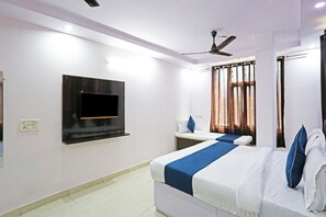 Roupas de cama premium, frigobar (abastecido com alguns itens grátis)