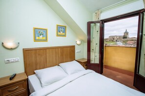 Staduitzicht vanuit accommodatie