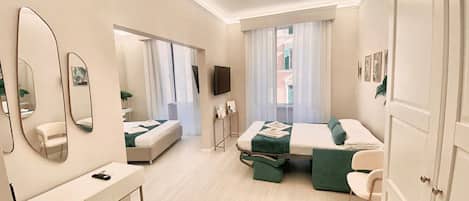 Traditional Quadruple Room | 1 bedroom, hypo-allergenic bedding, desk, soundproofing