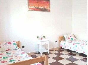 2 slaapkamers, beddengoed
