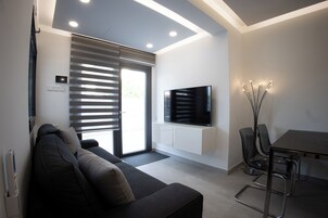 奢华公寓 | 起居区 | 43-英寸智能电视（配备有线频道）