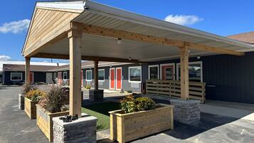 Majoituspaikan julkisivu