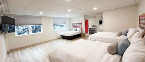 1 bedroom, premium bedding, down duvets, Tempur-Pedic beds