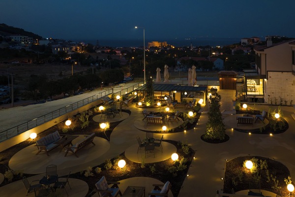 Front of property – evening/night