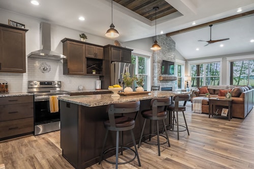 Modern, New Egg Harbor Retreat | Dog-Friendly, Fire Pit