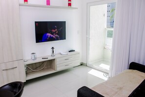 1 bedroom, iron/ironing board, free WiFi, bed sheets - Apple Flat Christmas (Ponta Negra Natal)