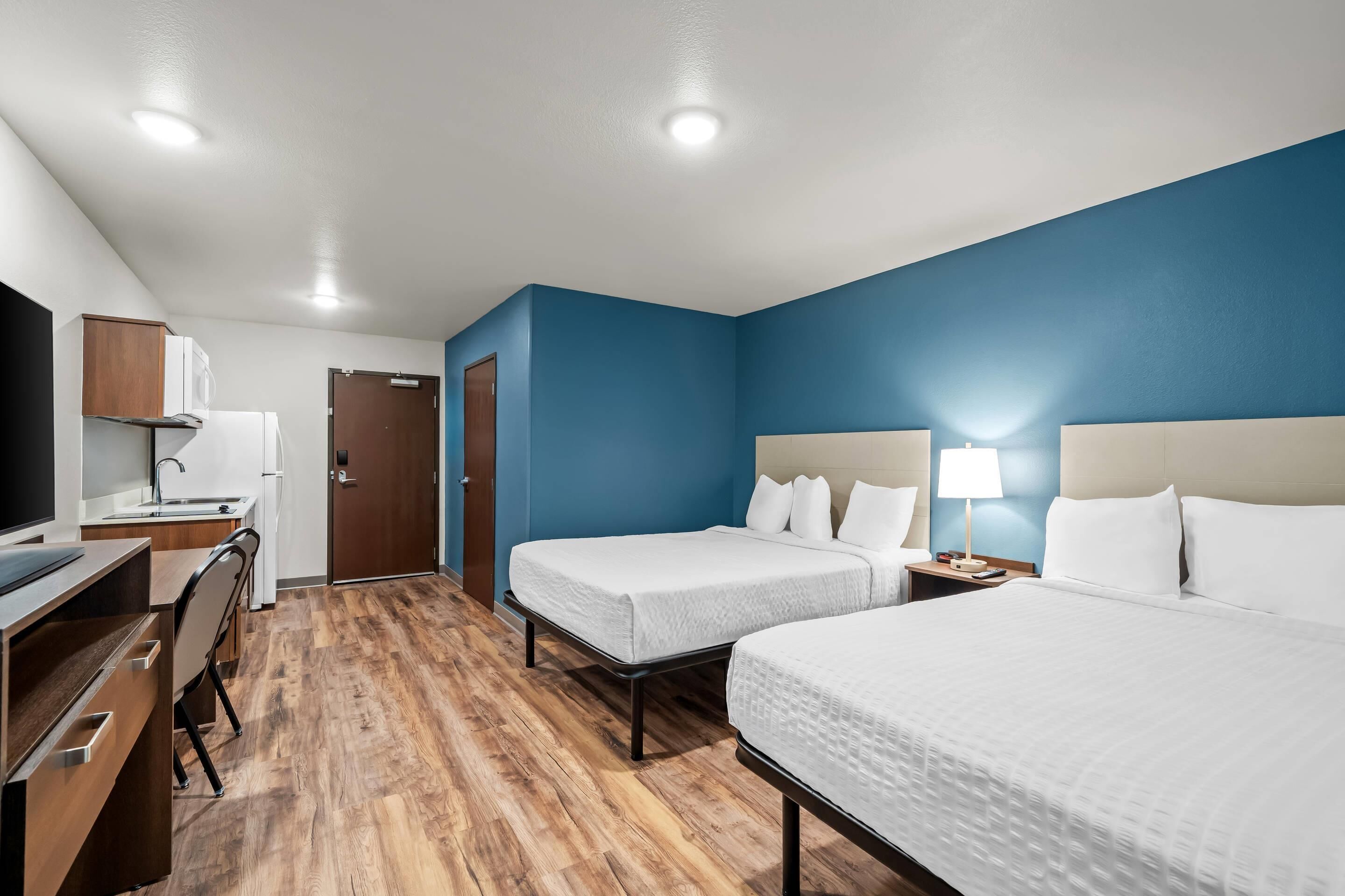 Suite, 2 Queen Beds, Non Smoking | Desk, free WiFi, bed sheets