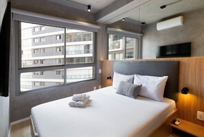 Studio Itaim 1007 R | 1 bedroom, iron/ironing board, free WiFi, bed sheets - Nex One 404  (São Paulo)