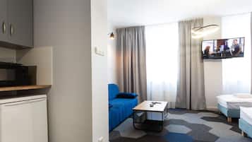 Apartment Twin Bed with Sofa bed, Private Bathroom