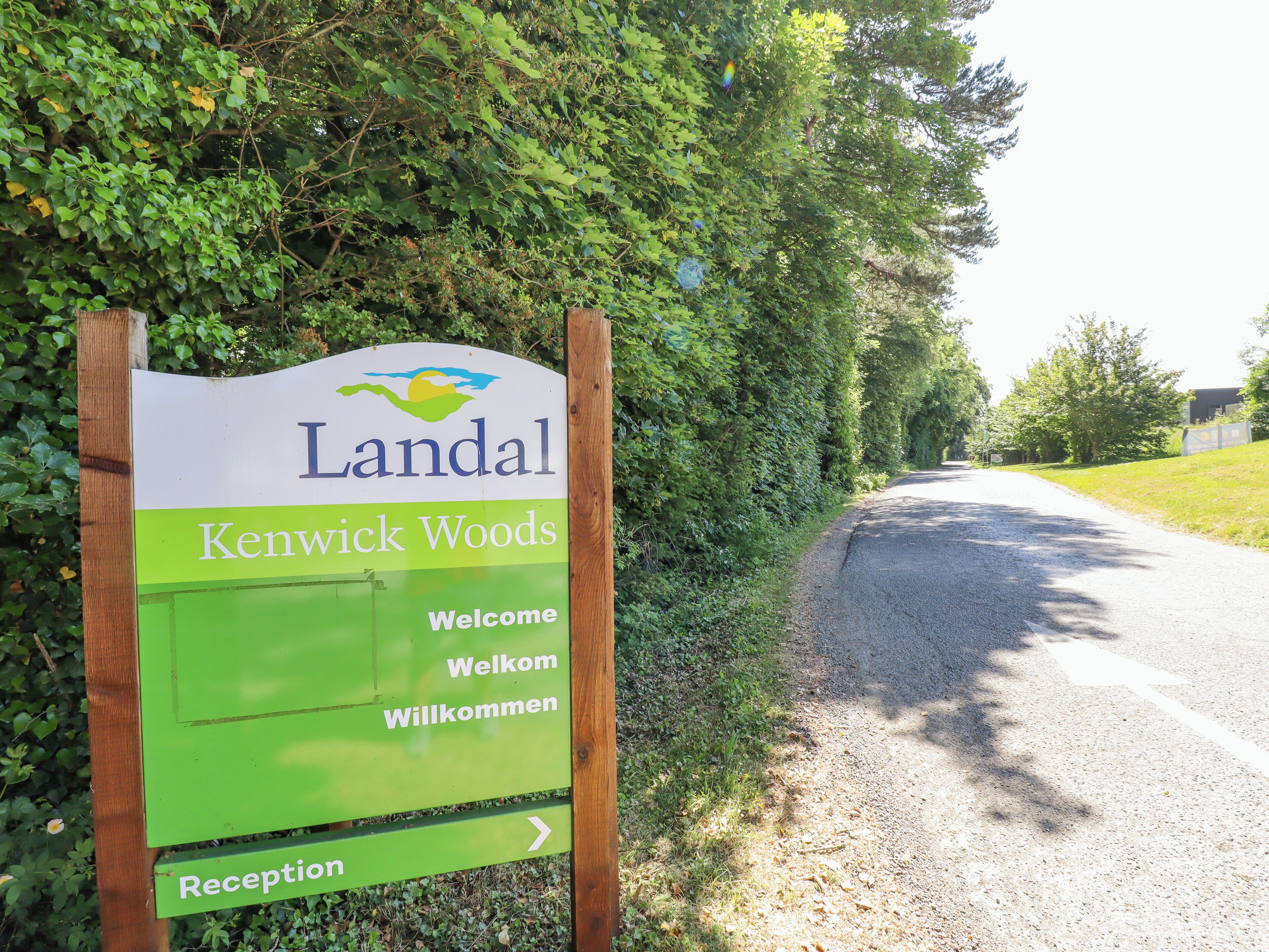A welcome sign for Kenwick Woods in Lendal.