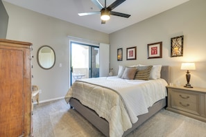 2 bedrooms, iron/ironing board, internet, bed sheets