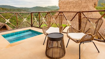 Deluxe Cabin, Mountain View | Terrace/patio