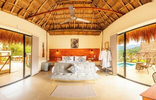 Cabana luxo, vista para a montanha | Wi-Fi de cortesia, roupa de cama