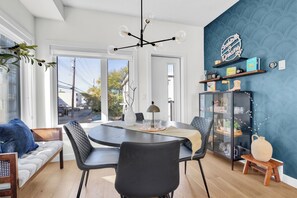 Dining - Luxuriously Designed | Garage & Free Parking | King Bed | DT View | Fast WIFI (Edmonton)