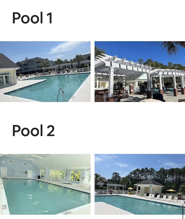 Indoor pool, outdoor pool