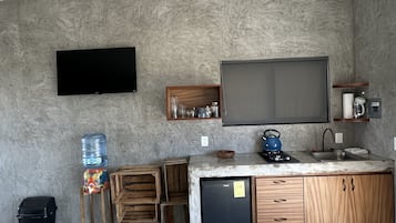 Villa de luna de miel, 1 cama King size, vista a la playa, frente al mar | 1 habitación, cortinas blackout, wifi gratis y ropa de cama