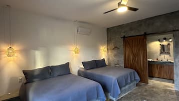 Villa Prestigio, 2 camas Queen size, vista al océano, junto a la alberca | 1 habitación, cortinas blackout, wifi gratis y ropa de cama