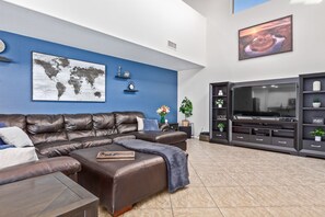 Smart TV, video games, DVD player, books