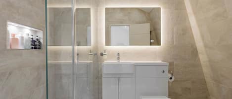 Bathtub, hair dryer