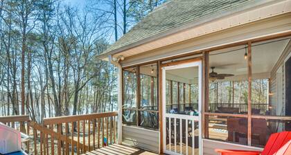 Lake Hartwell Retreat w/ 2-Tier Dock & Boat Slip!