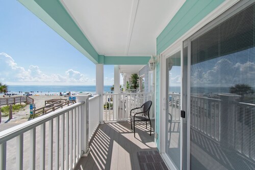 Beachfront townhome with breathtaking views and just steps from the beach! 
