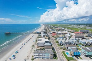 On the beach, sun-loungers - Beachfront townhome with breathtaking views and just steps from the beach!  (Murrells Inlet)