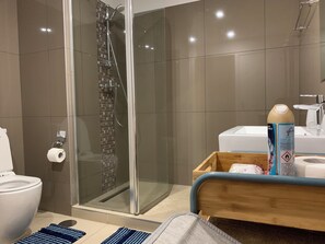 Towels, soap, toilet paper