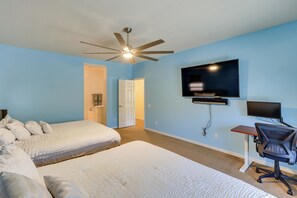 5 sovrum, skrivbord, wi-fi och sängkläder