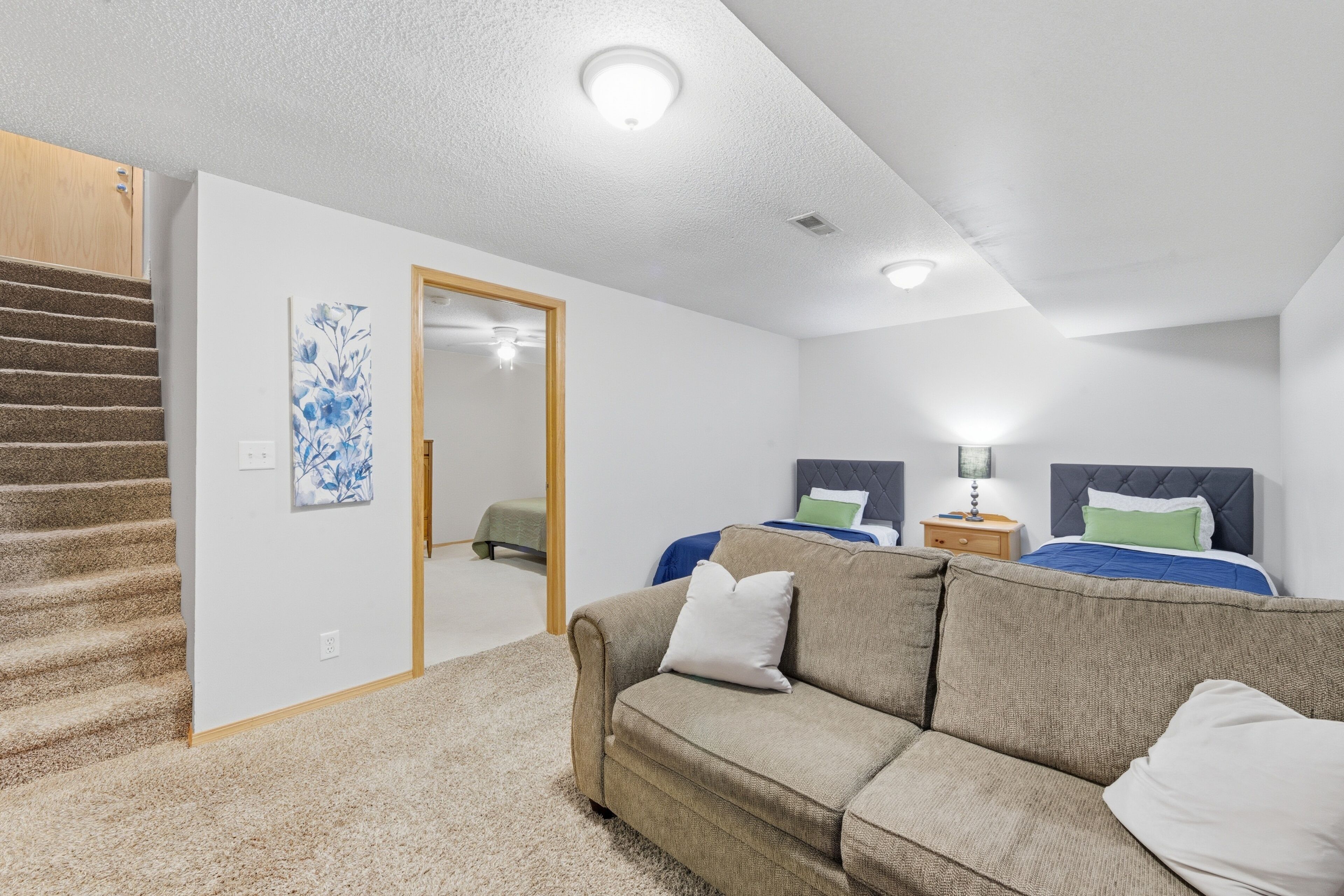 5 soverom, strykejern/-brett, wi-fi (inkludert) og sengetøy