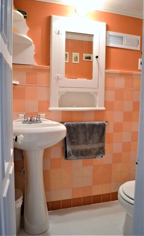 Dusche, Haartrockner, Bidet, Handtücher