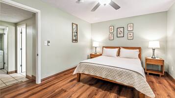 2 habitaciones, tabla de planchar con plancha, wifi y ropa de cama