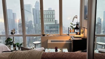 1 slaapkamer, een bureau, een strijkplank/strijkijzer, gratis wifi